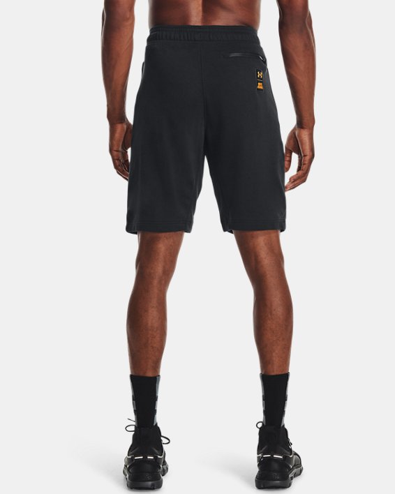 Men's UA Rival Terry Scribble Shorts, Black, pdpMainDesktop image number 1